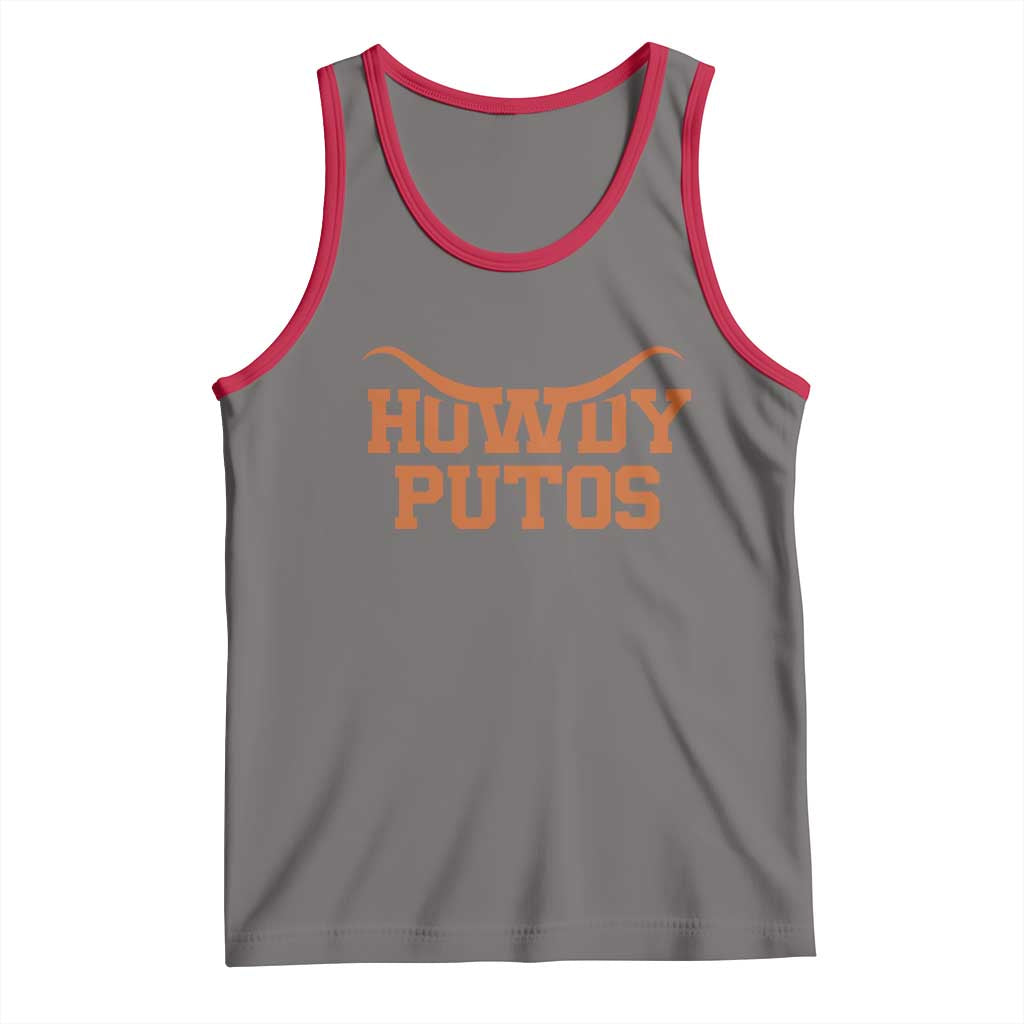 Howdy Putos Tank Top Funny Western Cowboy Spanish Slang - Wonder Print Shop