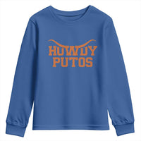 Howdy Putos Youth Sweatshirt Funny Western Cowboy Spanish Slang - Wonder Print Shop