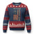 One Nation Under God Ugly Christmas Sweater American Flag 4th Of July Patriotic Christian - Wonder Print Shop