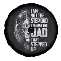 Bonus Dad Spare Tire Cover Stepdad Gifts From Stepdaughter Stepson Cross Lion Stepped Up Dad
