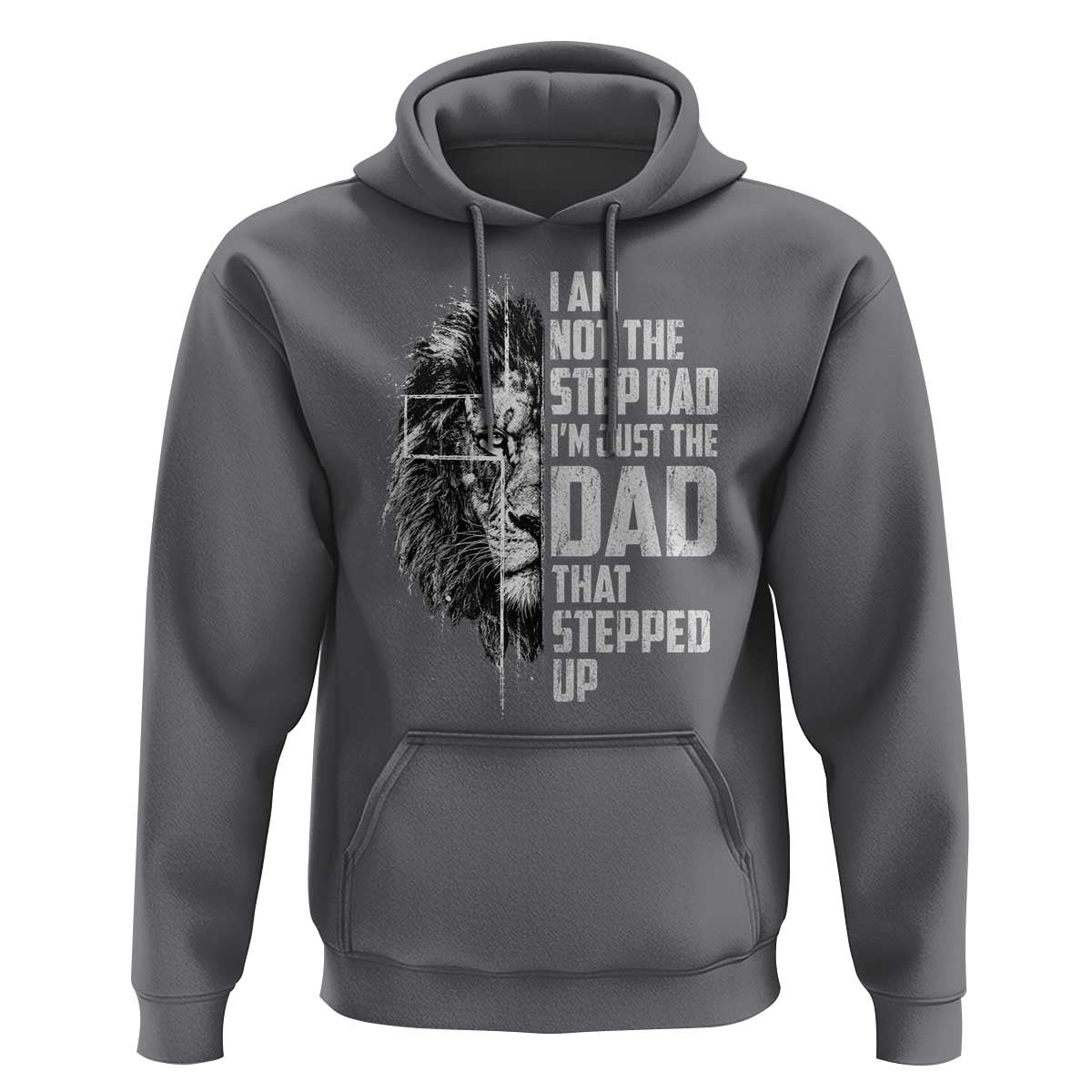 Bonus Dad Hoodie Stepdad Gifts From Stepdaughter Stepson Cross Lion Stepped Up Dad