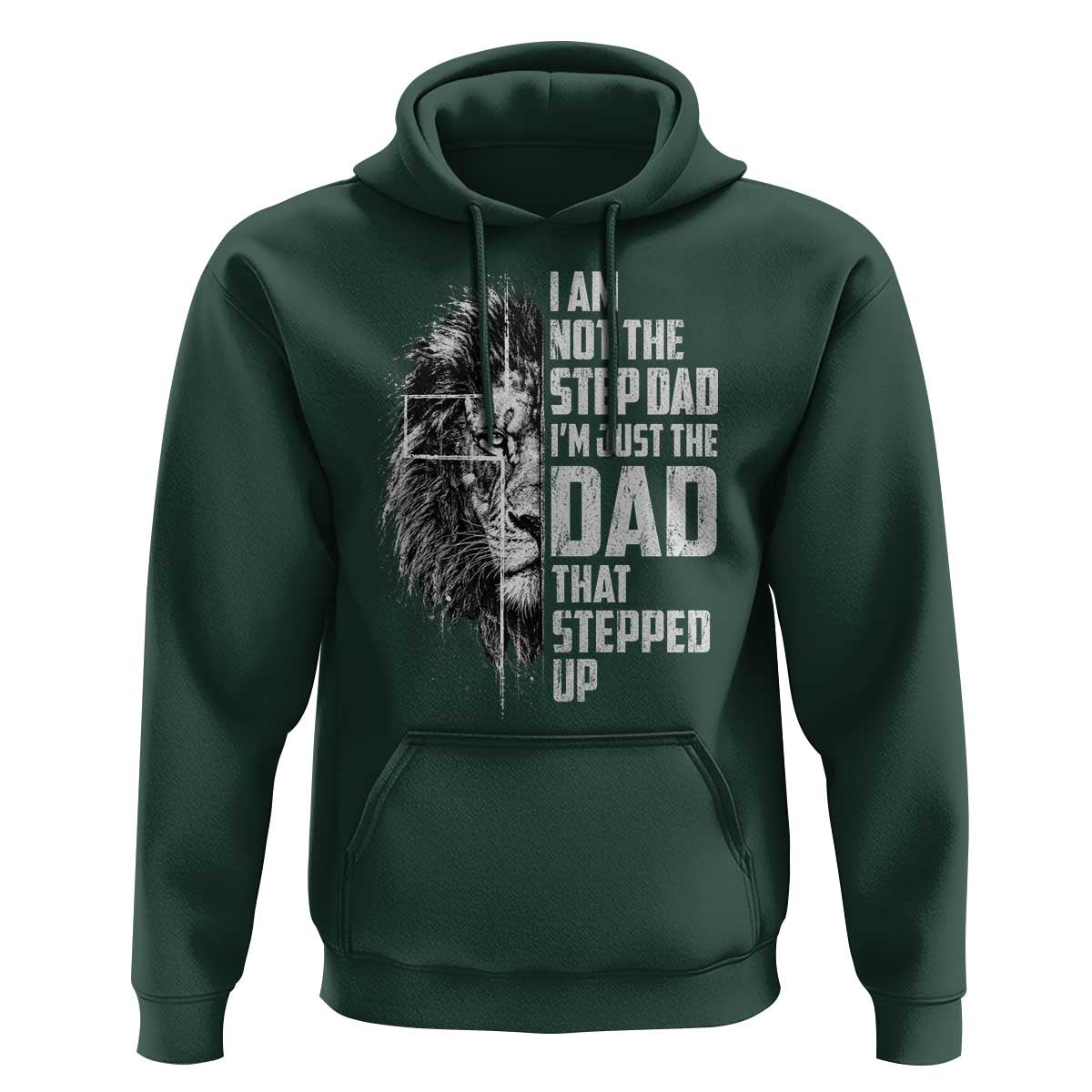 Bonus Dad Hoodie Stepdad Gifts From Stepdaughter Stepson Cross Lion Stepped Up Dad