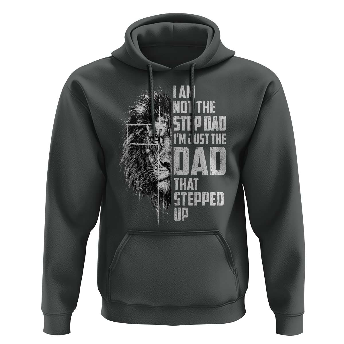 Bonus Dad Hoodie Stepdad Gifts From Stepdaughter Stepson Cross Lion Stepped Up Dad