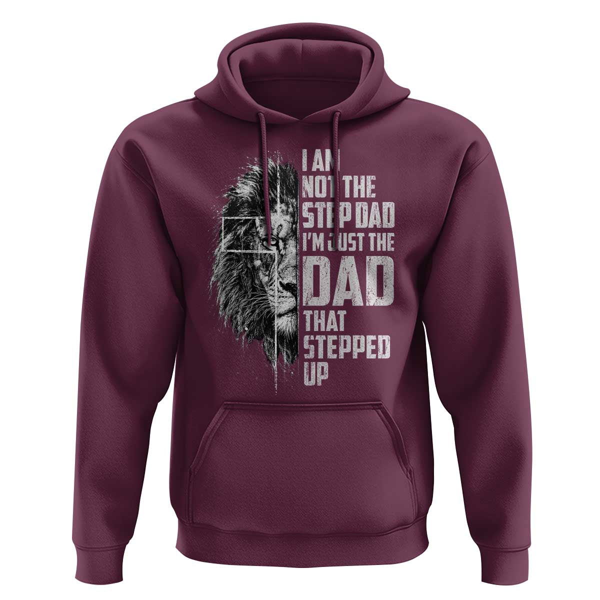 Bonus Dad Hoodie Stepdad Gifts From Stepdaughter Stepson Cross Lion Stepped Up Dad