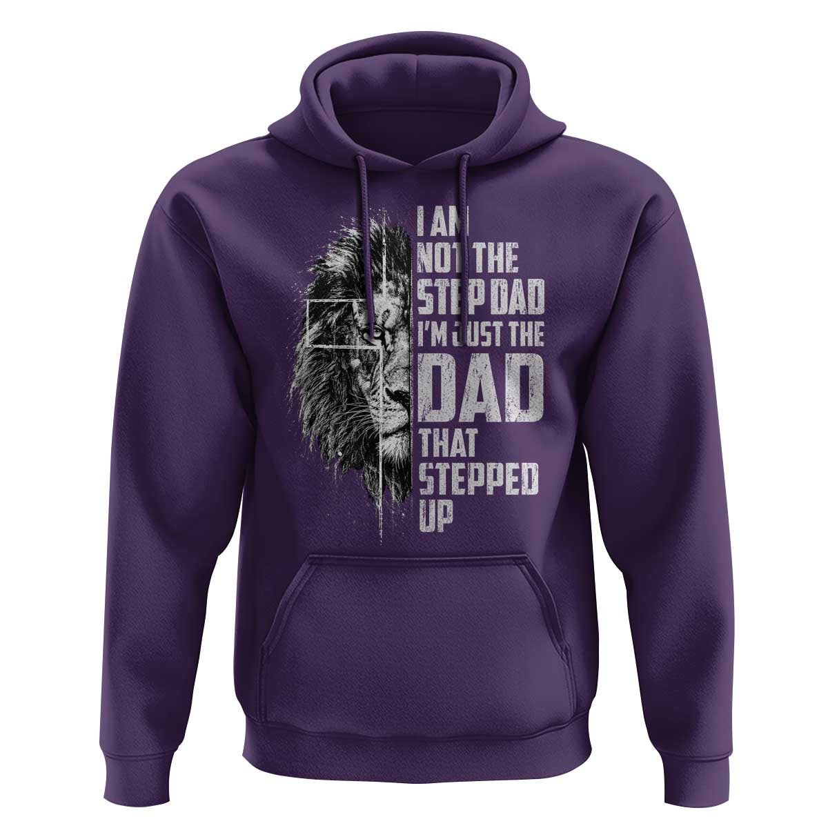 Bonus Dad Hoodie Stepdad Gifts From Stepdaughter Stepson Cross Lion Stepped Up Dad