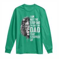 Bonus Dad Long Sleeve Shirt Stepdad Gifts From Stepdaughter Stepson Cross Lion Stepped Up Dad