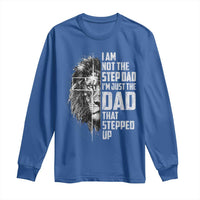 Bonus Dad Long Sleeve Shirt Stepdad Gifts From Stepdaughter Stepson Cross Lion Stepped Up Dad