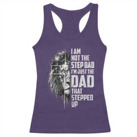 Bonus Dad Racerback Tank Top Stepdad Gifts From Stepdaughter Stepson Cross Lion Stepped Up Dad