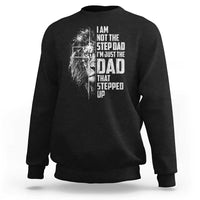 Bonus Dad Sweatshirt Stepdad Gifts From Stepdaughter Stepson Cross Lion Stepped Up Dad