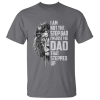Bonus Dad T Shirt Stepdad Gifts From Stepdaughter Stepson Cross Lion Stepped Up Dad