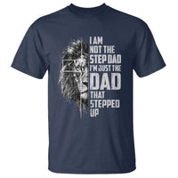 Bonus Dad T Shirt Stepdad Gifts From Stepdaughter Stepson Cross Lion Stepped Up Dad