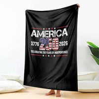 250th Anniversary Throw Blanket American 250 Years Birthday Patriotic 1776 2026