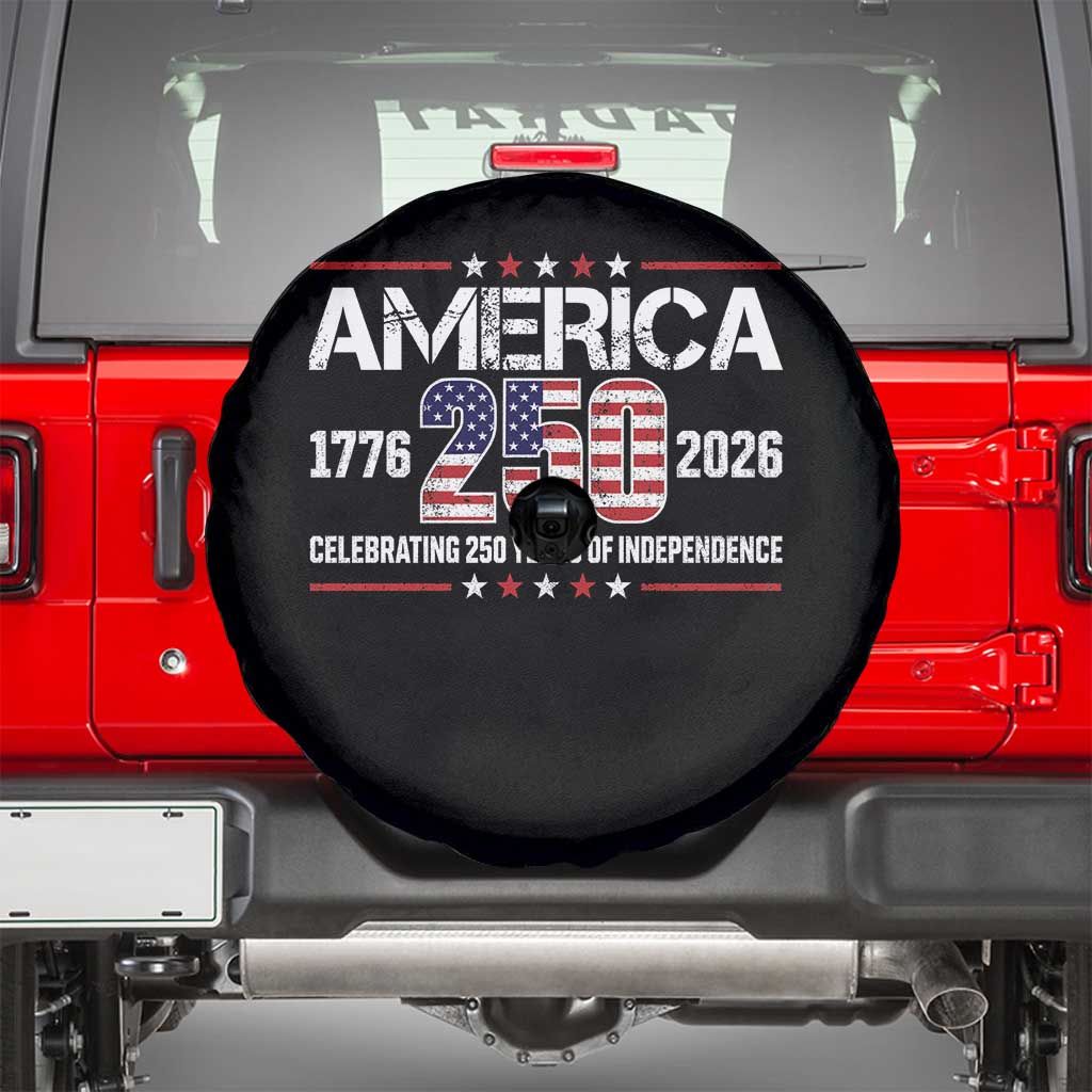 250th Anniversary Spare Tire Cover American 250 Years Birthday Patriotic 1776 2026