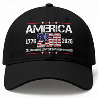 250th Anniversary Baseball Cap American 250 Years Birthday Patriotic 1776 2026
