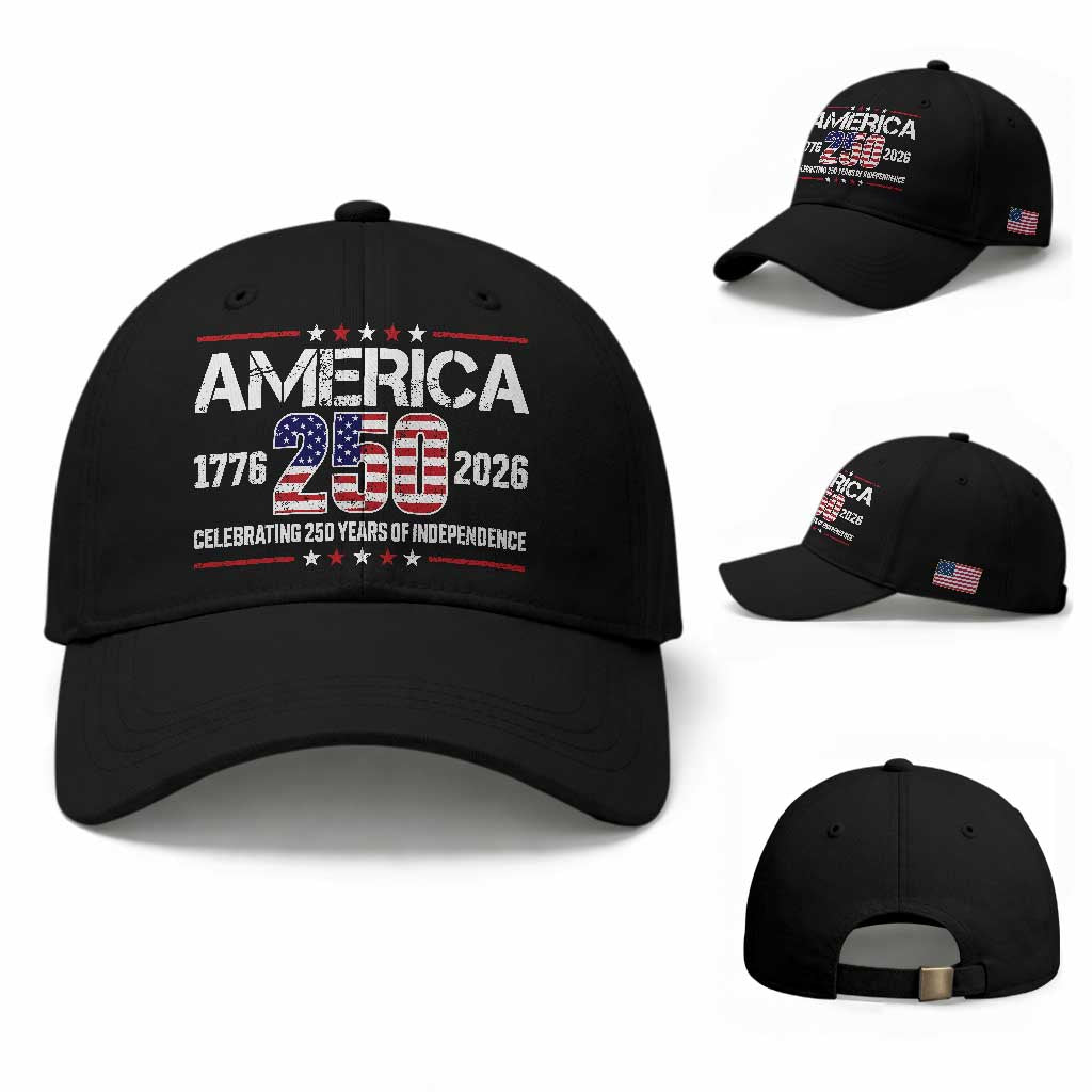 250th Anniversary Baseball Cap American 250 Years Birthday Patriotic 1776 2026