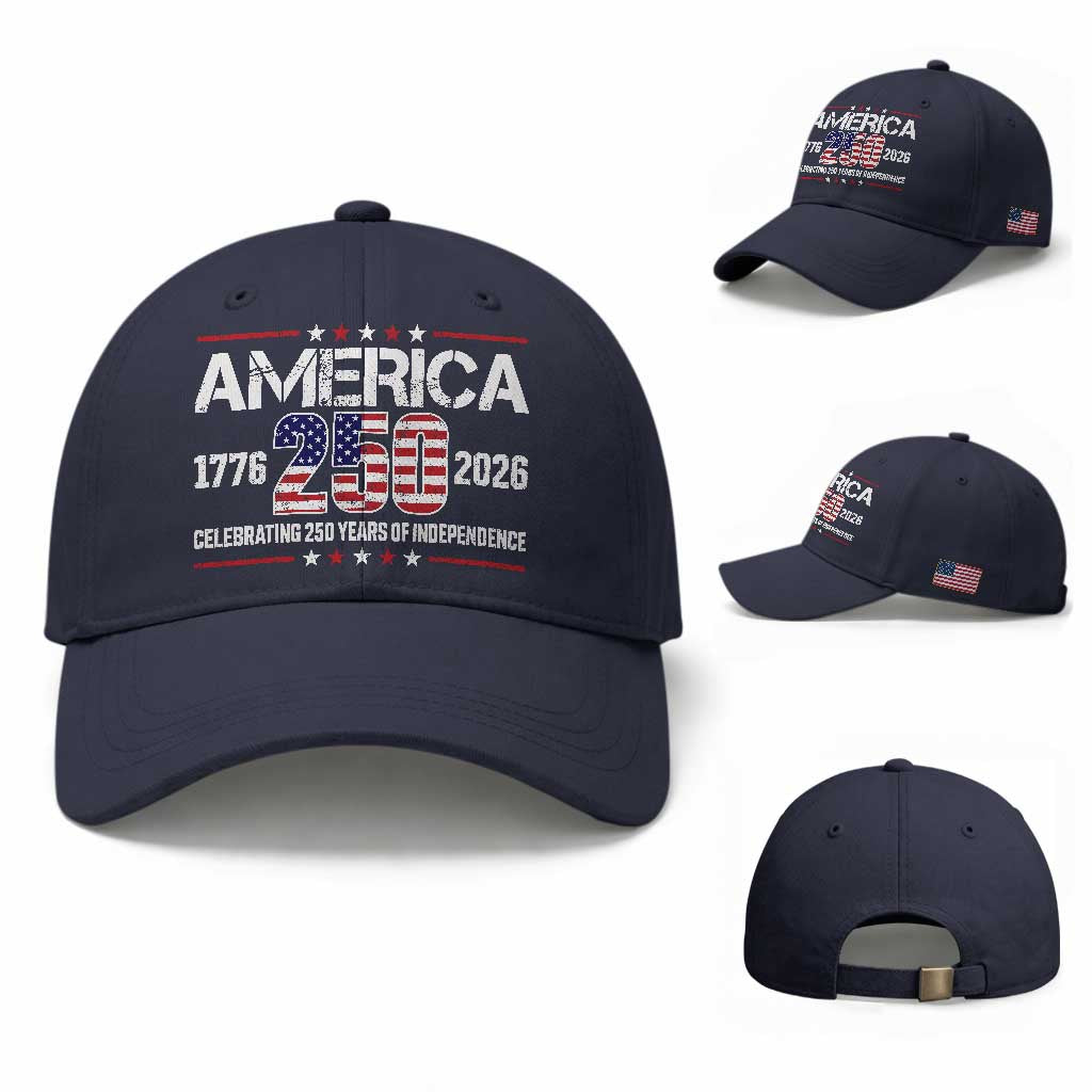 250th Anniversary Baseball Cap American 250 Years Birthday Patriotic 1776 2026