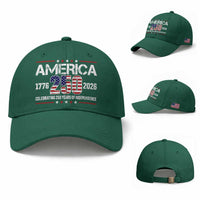 250th Anniversary Baseball Cap American 250 Years Birthday Patriotic 1776 2026