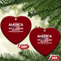 250th Anniversary Ceramic Ornament American 250 Years Birthday Patriotic 1776 2026