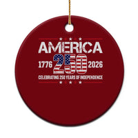 250th Anniversary Ceramic Ornament American 250 Years Birthday Patriotic 1776 2026