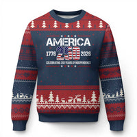 250th Anniversary Ugly Christmas Sweater American 250 Years Birthday Patriotic 1776 2026