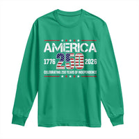 250th Anniversary Long Sleeve Shirt American 250 Years Birthday Patriotic 1776 2026