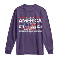 250th Anniversary Long Sleeve Shirt American 250 Years Birthday Patriotic 1776 2026