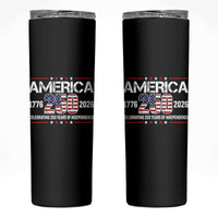 250th Anniversary Skinny Tumbler American 250 Years Birthday Patriotic 1776 2026