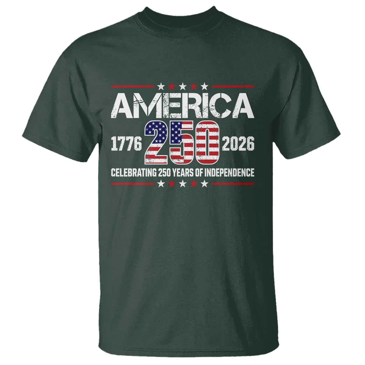 250th Anniversary T Shirt American 250 Years Birthday Patriotic 1776 2026