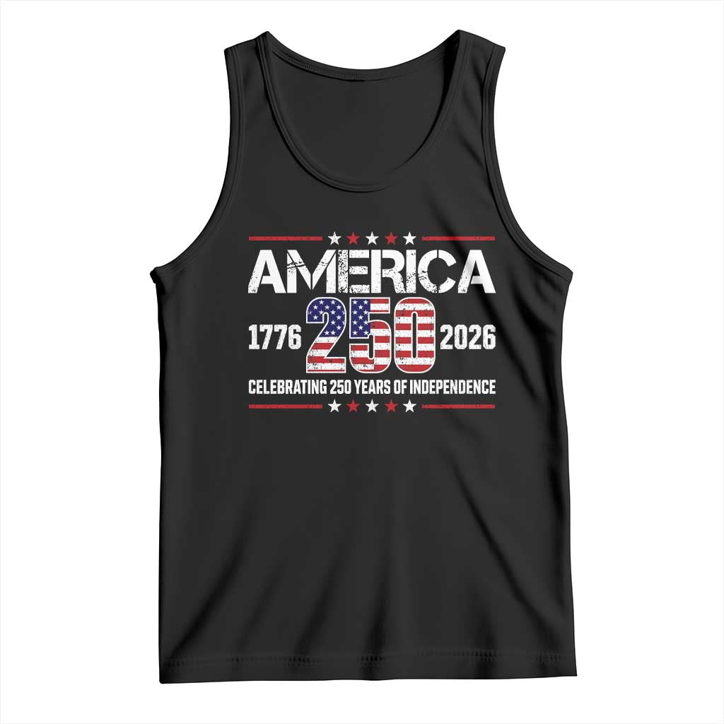 250th Anniversary Tank Top American 250 Years Birthday Patriotic 1776 2026