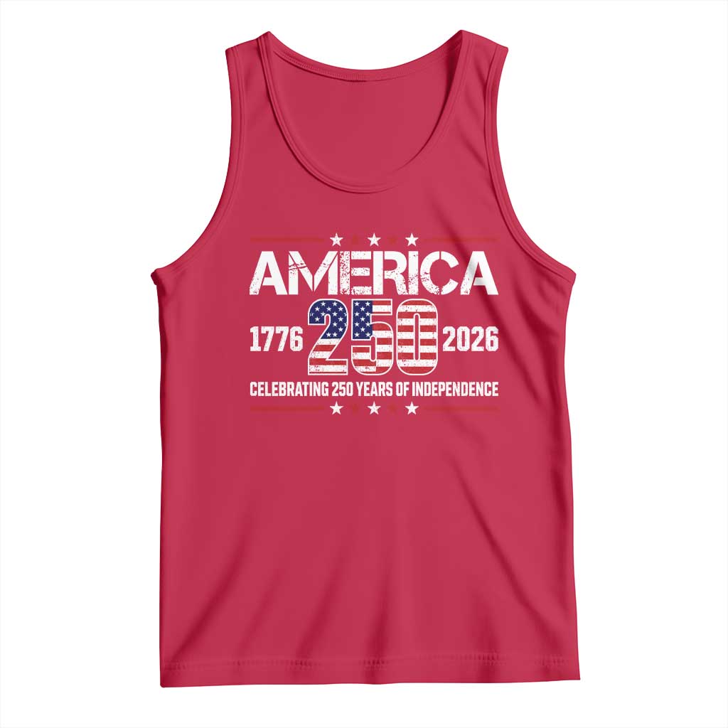 250th Anniversary Tank Top American 250 Years Birthday Patriotic 1776 2026