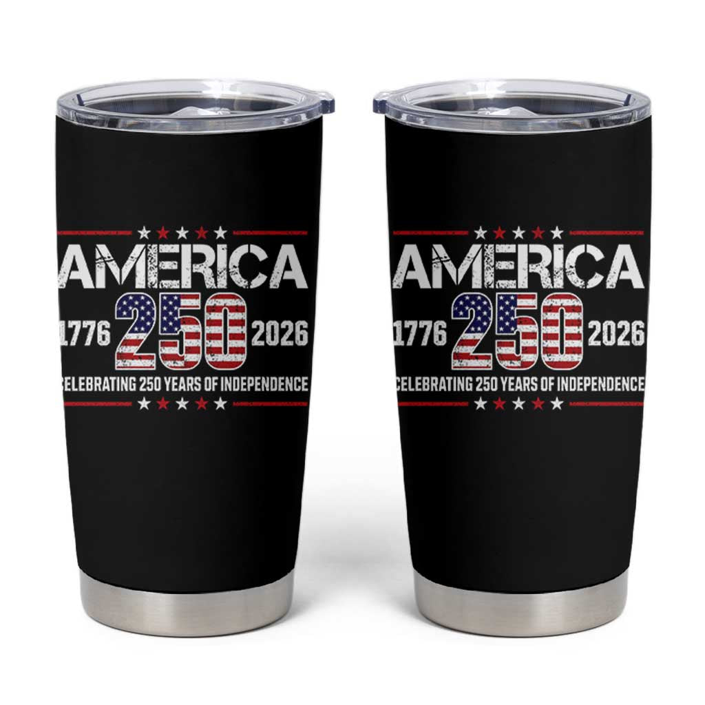 250th Anniversary Tumbler Cup American 250 Years Birthday Patriotic 1776 2026