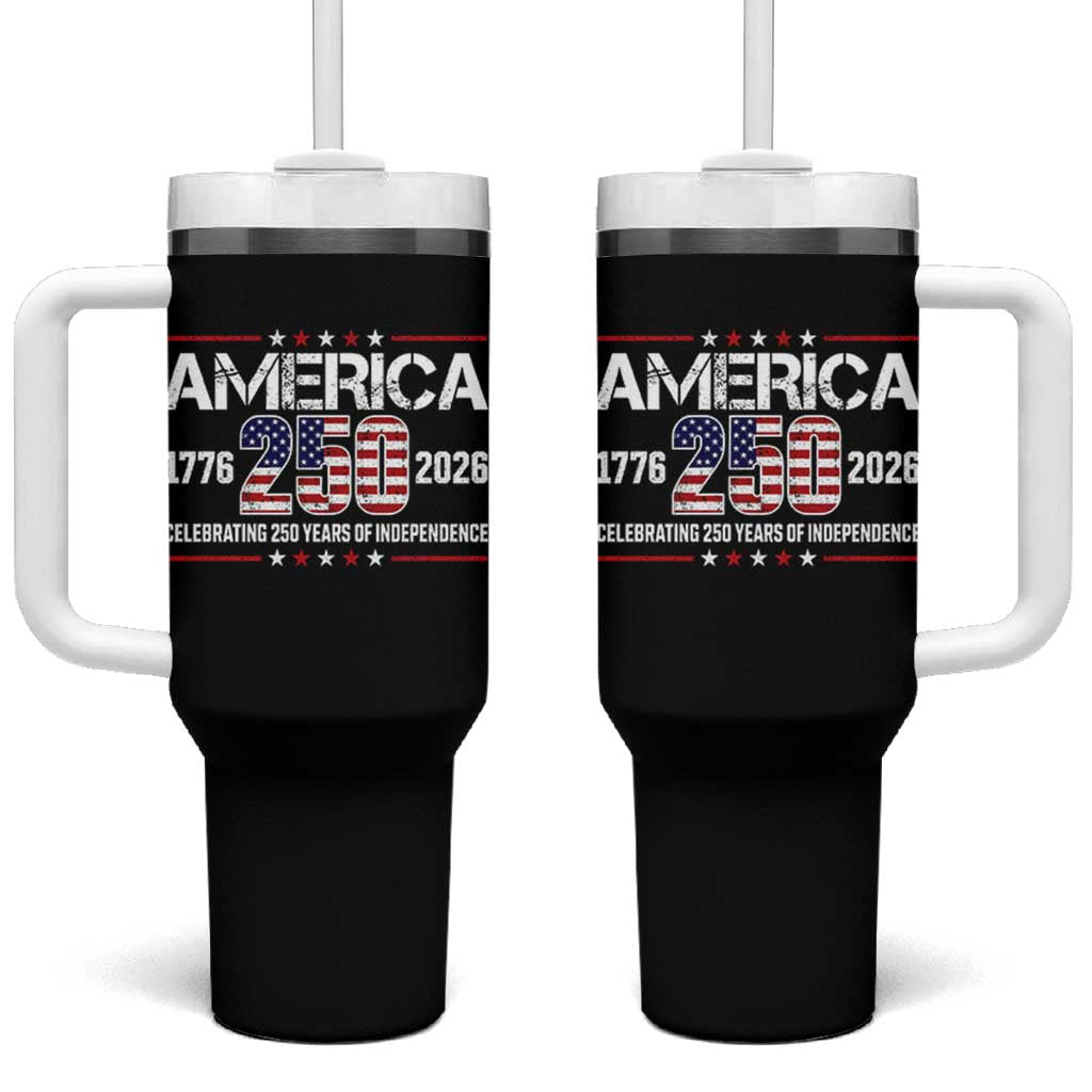 250th Anniversary Tumbler With Handle American 250 Years Birthday Patriotic 1776 2026