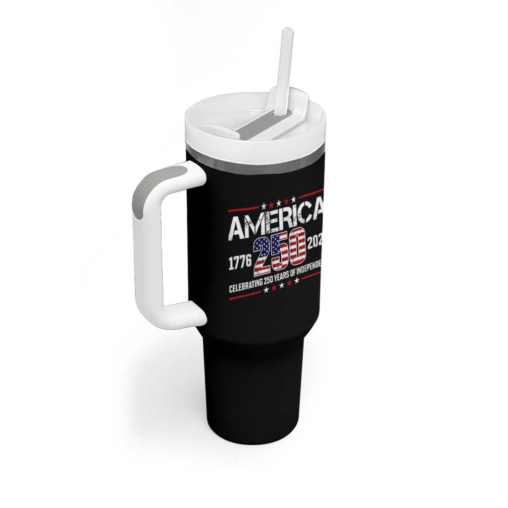 250th Anniversary Tumbler With Handle American 250 Years Birthday Patriotic 1776 2026