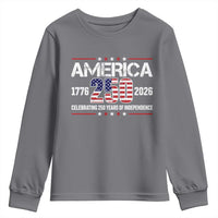250th Anniversary Youth Sweatshirt American 250 Years Birthday Patriotic 1776 2026