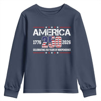 250th Anniversary Youth Sweatshirt American 250 Years Birthday Patriotic 1776 2026