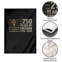 250th Anniversary Garden Flag 1776 2026 250 Years Birthday Patriotic Camouflage USA Flag
