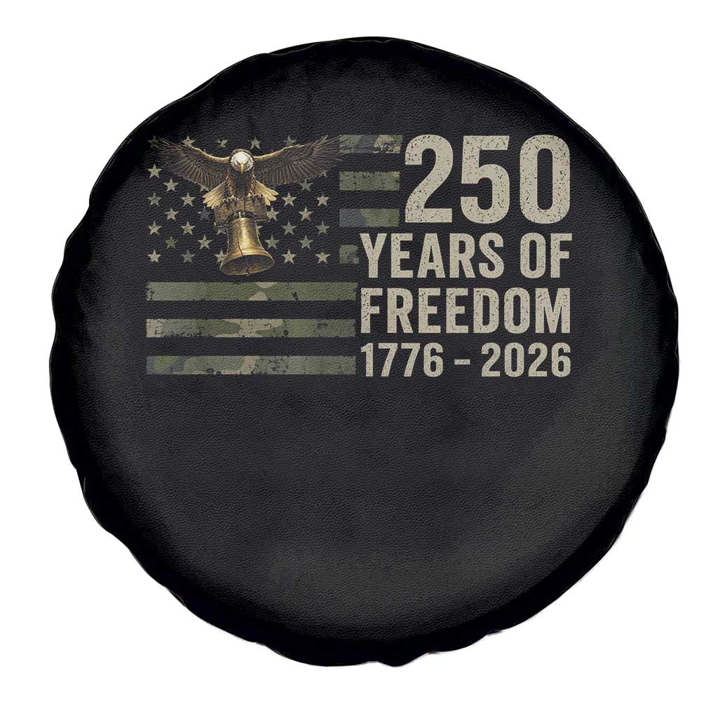 250th Anniversary Spare Tire Cover 1776 2026 250 Years Birthday Patriotic Camouflage USA Flag