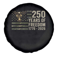 250th Anniversary Spare Tire Cover 1776 2026 250 Years Birthday Patriotic Camouflage USA Flag