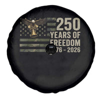 250th Anniversary Spare Tire Cover 1776 2026 250 Years Birthday Patriotic Camouflage USA Flag