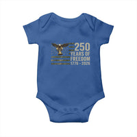 250th Anniversary Baby Onesie 1776 2026 250 Years Birthday Patriotic Camouflage USA Flag