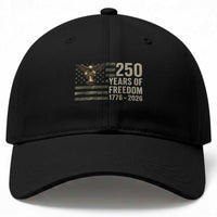 250th Anniversary Baseball Cap 1776 2026 250 Years Birthday Patriotic Camouflage USA Flag