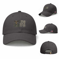 250th Anniversary Baseball Cap 1776 2026 250 Years Birthday Patriotic Camouflage USA Flag