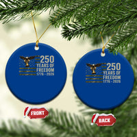 250th Anniversary Ceramic Ornament 1776 2026 250 Years Birthday Patriotic Camouflage USA Flag