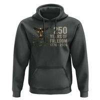 250th Anniversary Hoodie 1776 2026 250 Years Birthday Patriotic Camouflage USA Flag