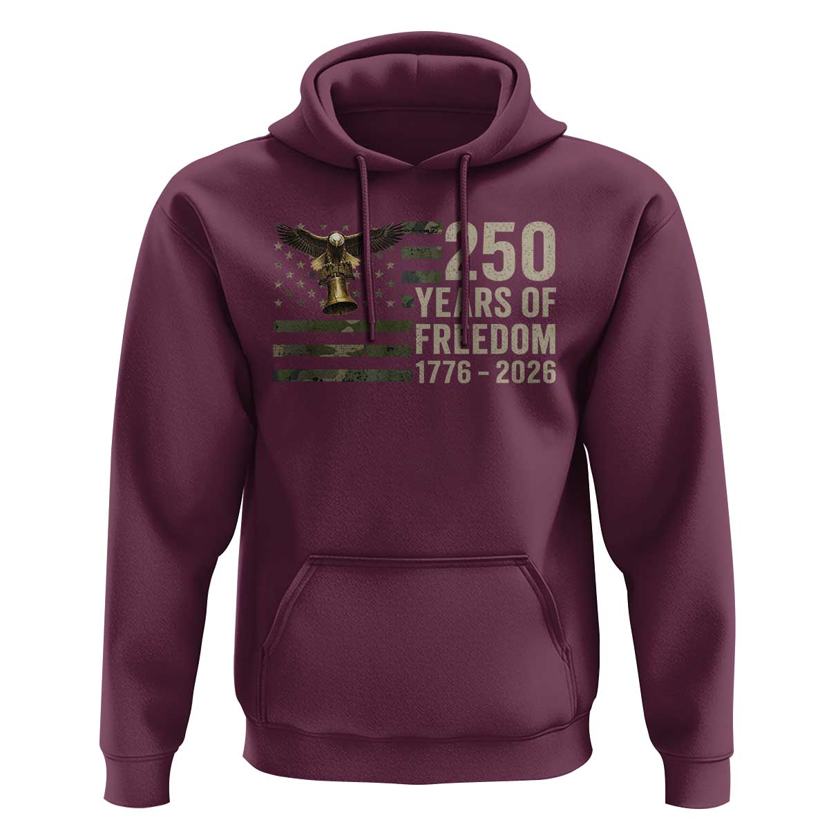 250th Anniversary Hoodie 1776 2026 250 Years Birthday Patriotic Camouflage USA Flag