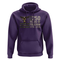 250th Anniversary Hoodie 1776 2026 250 Years Birthday Patriotic Camouflage USA Flag