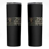 250th Anniversary Skinny Tumbler 1776 2026 250 Years Birthday Patriotic Camouflage USA Flag