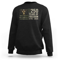 250th Anniversary Sweatshirt 1776 2026 250 Years Birthday Patriotic Camouflage USA Flag