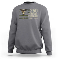 250th Anniversary Sweatshirt 1776 2026 250 Years Birthday Patriotic Camouflage USA Flag
