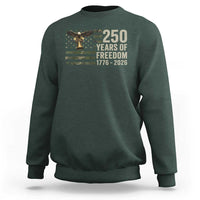 250th Anniversary Sweatshirt 1776 2026 250 Years Birthday Patriotic Camouflage USA Flag